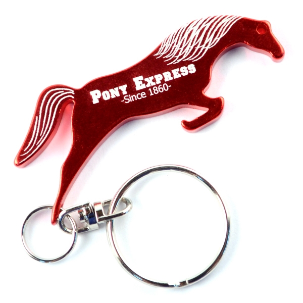 Horse Shaped Key Chains, Customized With Your Logo!