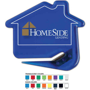 House Shaped Letter Slitters For Under A Dollar, Custom Printed With Your Logo!