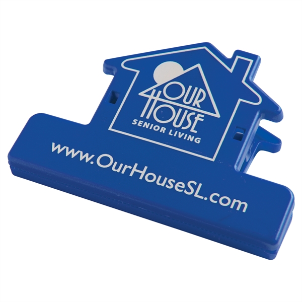 House Shaped Bag Clips, Custom Printed With Your Logo!