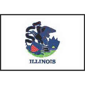 Illinois State Flags, Custom Printed With Your Logo!