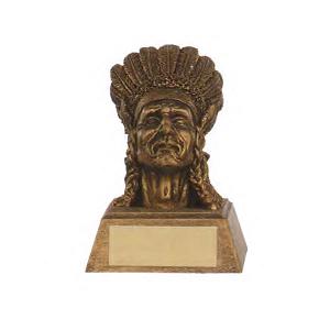 Indian Mascot Awards, Custom Engraved With Your Logo!