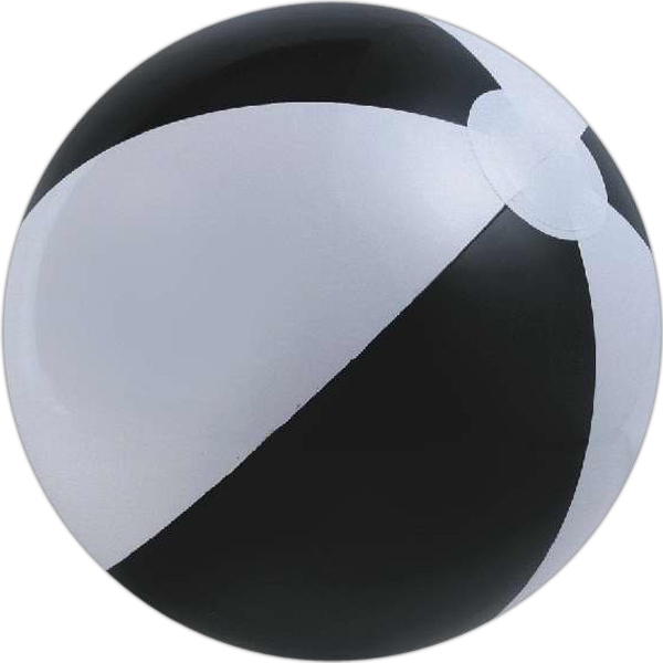 Black and White Alternating Color Beach Balls, Custom Designed With Your Logo!
