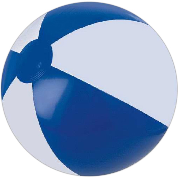 Blue and White Alternating Color Beach Balls, Custom Designed With Your Logo!