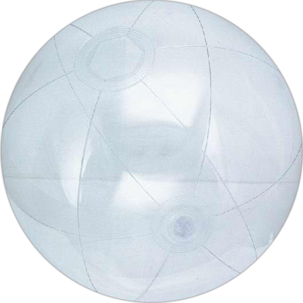 Clear Color Translucent Beach Balls, Custom Designed With Your Logo!