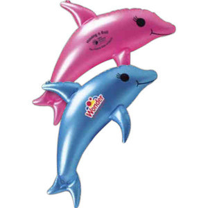 Inflatable Dolphin Animal Toys, Custom Imprinted With Your Logo!