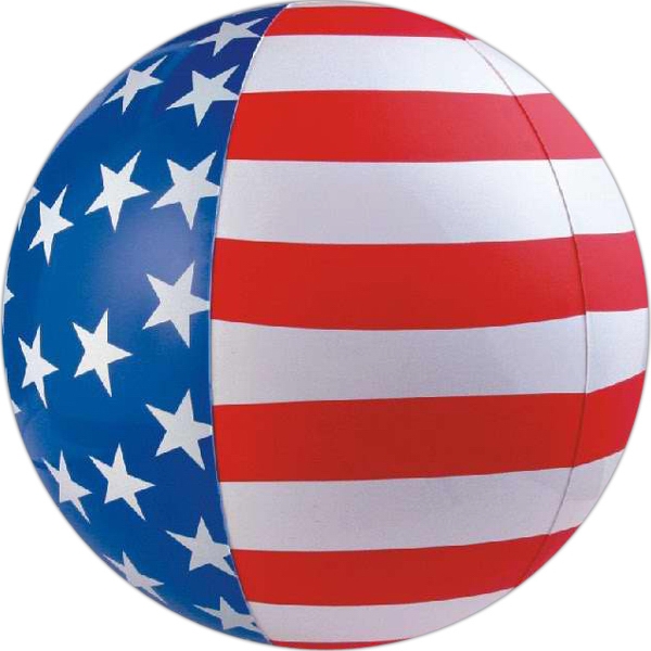 Patriotic Themed Beach Balls, Custom Printed With Your Logo!
