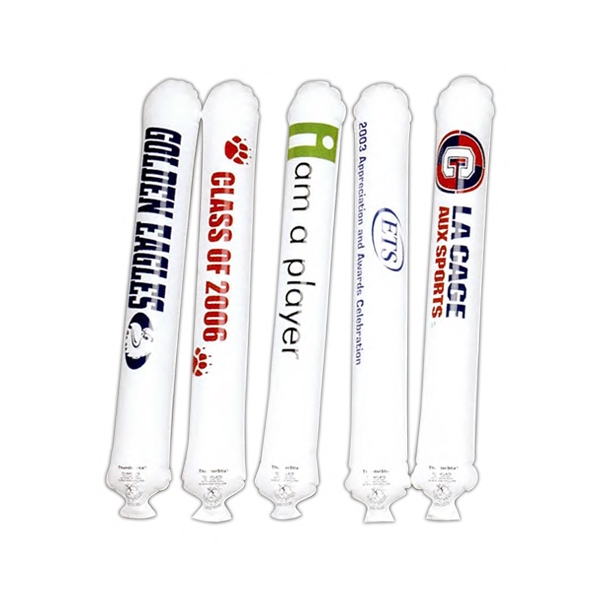 White Thunderstix Noise Makers, Custom Printed With Your Logo!