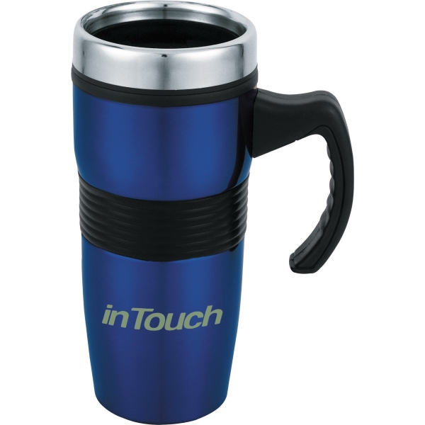 Stainless Steel 16oz. Travel Mugs, Custom Printed With Your Logo!