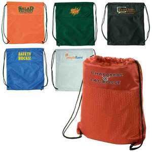 Jersey Drawstring Backpacks, Custom Printed With Your Logo!
