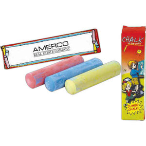 Jumbo Chalk Sticks, Custom Imprinted With Your Logo!