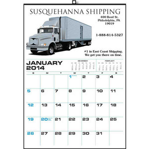 Jumbo Hanger 12 Month Commercial Calendars, Custom Made With Your Logo!