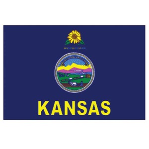 Kansas State Flags, Custom Printed With Your Logo!