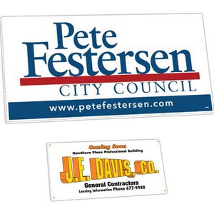 Large Corrugated Plastic Political Election Campaign Signs, Custom Imprinted With Your Logo!