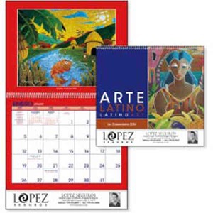 Latino Art Appointment Calendars, Custom Made With Your Logo!