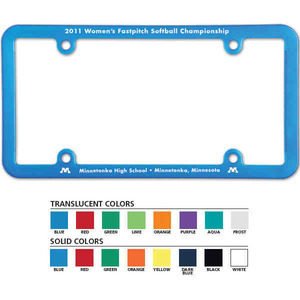 License Plate Frames, Custom Imprinted With Your Logo!