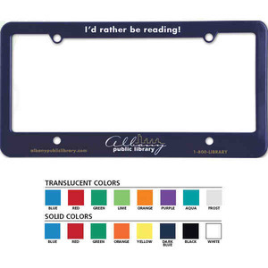 License Plate Frames, Custom Imprinted With Your Logo!