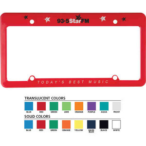License Plate Holders, Custom Imprinted With Your Logo!