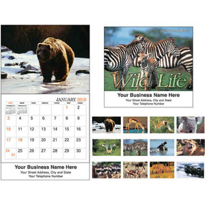 Life in the Wild Executive Calendars, Custom Decorated With Your Logo!