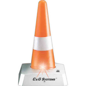 Light Up Construction Cones, Custom Imprinted With Your Logo!