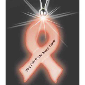 Light Up Awareness Ribbon Necklaces, Custom Printed With Your Logo!