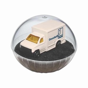 Lighted Mobile Delivery Truck Crystal Globes, Customized With Your Logo!