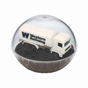 Lighted Mobile Tanker Crystal Globes, Custom Decorated With Your Logo!