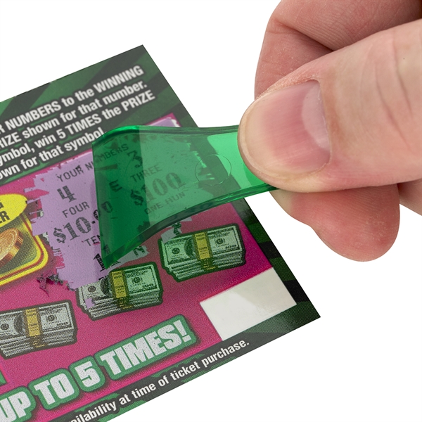 Lottery Ticket Scratcher Keychains, Custom Imprinted With Your Logo!