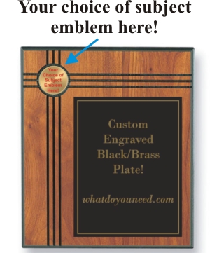 Custom Printed Emblem Plaques