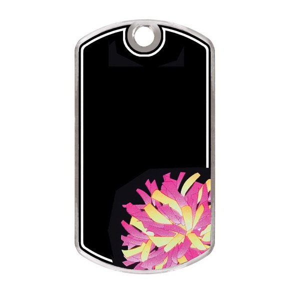 Cheerleading Full Color Dog Tags, Custom Made With Your Logo!