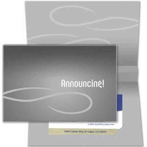 Metallic Sound Business Card Holders, Customized With Your Logo!