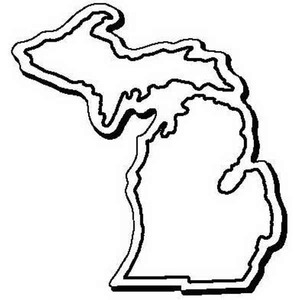 Michigan Shaped Magnets, Custom Printed With Your Logo!
