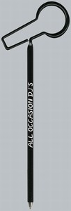 Microphone Bent Shaped Pens, Custom Printed With Your Logo!
