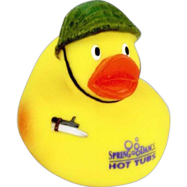 Army Rubber Ducks, Custom Imprinted With Your Logo!