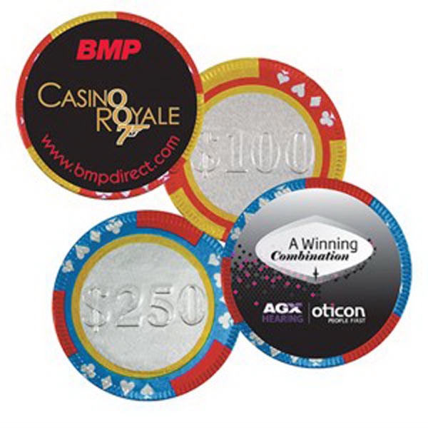 Casino Chip Shaped Chocolates, Custom Imprinted With Your Logo!