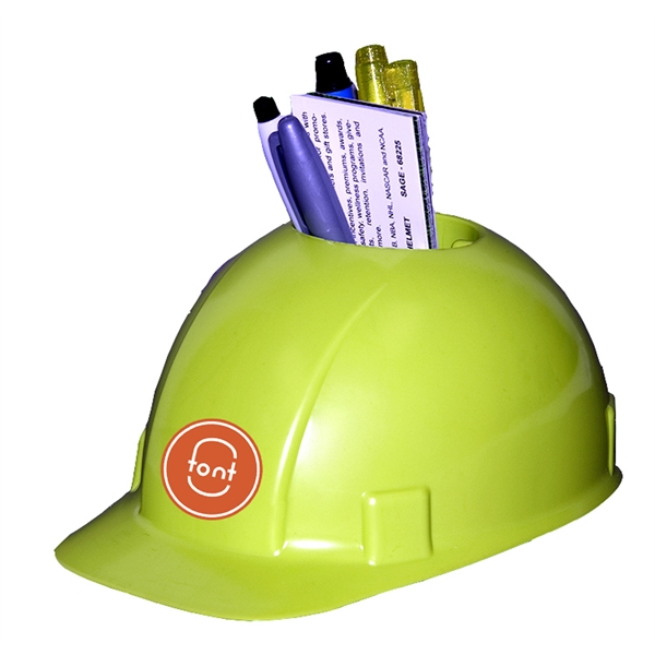 Hard Hat Desk Caddys, Custom Imprinted With Your Logo!