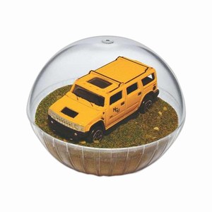 Mobile Hummer Crystal Globes, Personalized With Your Logo!