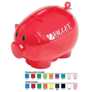 Moving Tail Piggy Banks, Custom Imprinted With Your Logo!