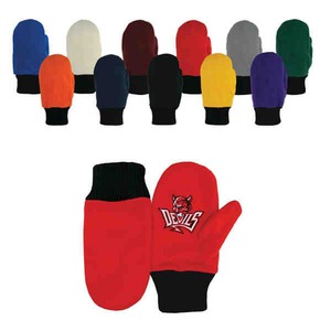 Mustang Mascot Mittens, Custom Imprinted With Your Logo!