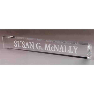 Nameplate Crystal Gifts, Personalized With Your Logo!