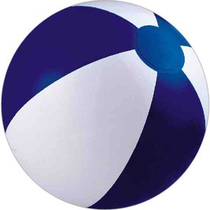 Navy Blue and White Alternating Color Beach Balls, Custom Designed With Your Logo!