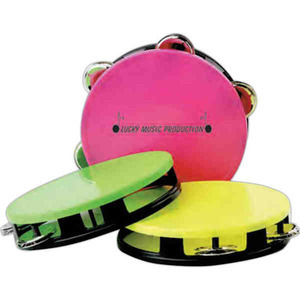 Neon Miniature Tambourines, Custom Imprinted With Your Logo!