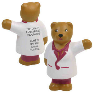 Nurse Bear Keychains, Custom Imprinted With Your Logo!