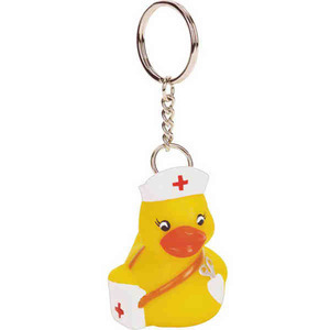 Nurse Rubber Duck Keychains, Personalized With Your Logo!
