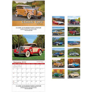 Old Cars Executive Calendars, Custom Printed With Your Logo!