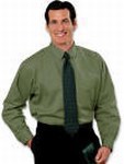Blue Generation Men's Olive Twill Shirts, Custom Imprinted With Your Logo!