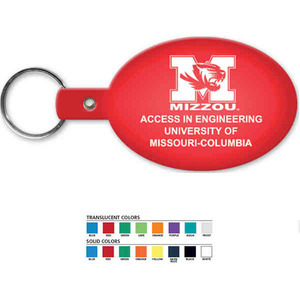 Oval Shaped Key Tags, Custom Printed With Your Logo!