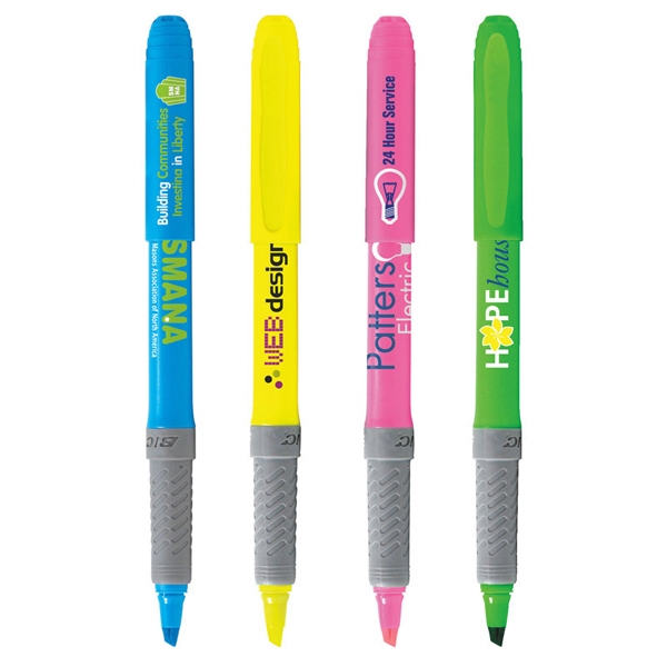 BIC Brite Liner Grip Highlighters, Customized With Your Logo!