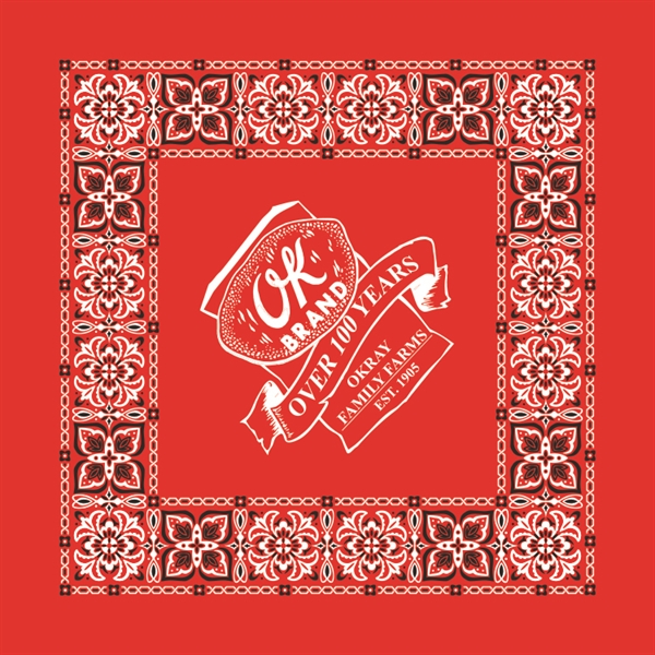 USA Paisley Bandannas, Personalized With Your Logo!