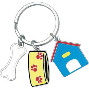 Pet Key Chain Charms, Custom Imprinted With Your Logo!