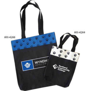 Pet Paw Tote Bags, Custom Imprinted With Your Logo!
